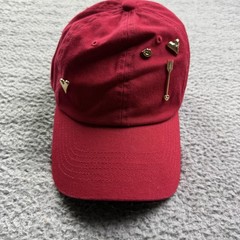 Universal Thread Hat Cap Strap Back One Size Womens Red Heart Arrow Studs Love