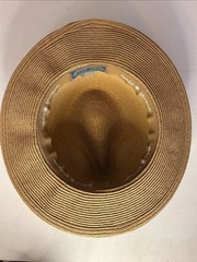 Sunday Afternoons Fedora Hat Black Band L/XL 59cm Woven 90% Paper, 10% Polyester