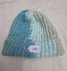New Handmade Warm Cozy Multicolor Unisex Knit Hat with Brim