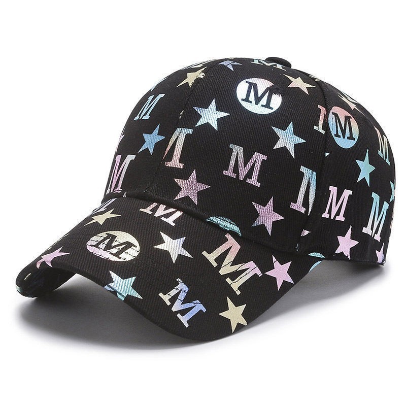 Men Women M Letter Snapback Trucker Hat Peaked Leisure Baseball Sun Caps Gift