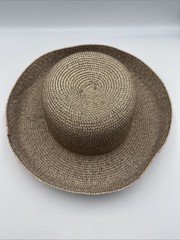 Betmar New York Packable Hat 4 ” Brim Natural Color Sun Polyester-Paper