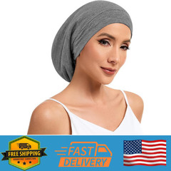 Mulberry Silk Bonnet for Sleeping Women, 100% Silk Lining Hair Wrap for Sleep, A
