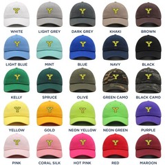 JPAK Initial Y College Letter Premium Dad Hat Premium Cotton Curved Bill