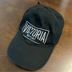 Victoria’s Secret Victoria Sport Black Embroidered Baseball Hat Cap Black White