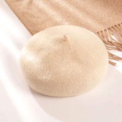 Women Girls Beret Beanie Hat Lady Flat Cap French Soild Winter Adult Autumn Cute