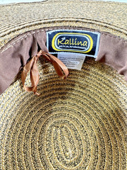 Ladies Lg. Brim Hat Shells Beads Paper/Polyester Summer Headwear Kallina