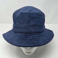 Madewell Navy Blue Terry Cloth Bucket Hat MWL Logo Summer Beach Accessory