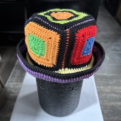 Multicolored Crochet Hat
