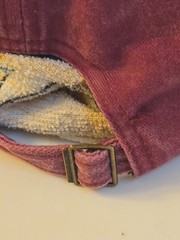 Christian Grateful Letter Print Ball Cap Distressed Wash Rose
