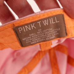 PINK TWILL Women’s Pink Orange Cotton Baseball Cap Floral OS Adjustable