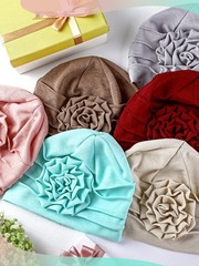 6 Pieces Chemo Turbans for Women Chemo Headwear Flower Cap Soft Cancer Hats B…